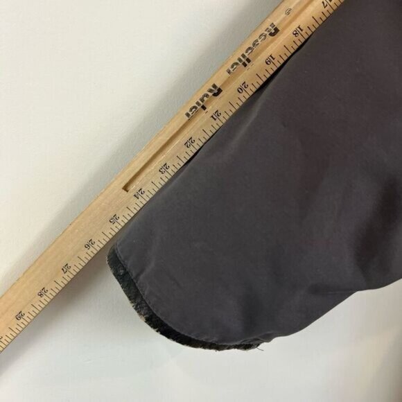 Vintage 3XL Gray Down Filled WaterFowl Feather Fur Hood Jacket Coat Parka Grunge - Picture 11 of 16